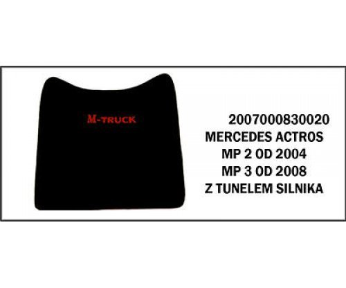 Коврик средний ворсовый MERCEDES ACTROS MP 2 от 2004, MP 3 от 2008, с тоннелем 1968r